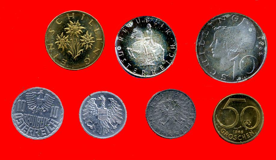 Austria 1965 7 Coin Proof Set