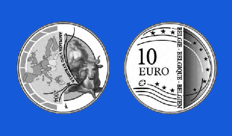 Belgium. 10 Euro. Expamsion of the E.U. Proof