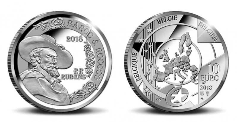 Belgium 10 2018. Peter Paul Rubens. Silver Proof