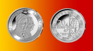 Belgium, 20 2013. Abdication of King Albert II. Silver BU