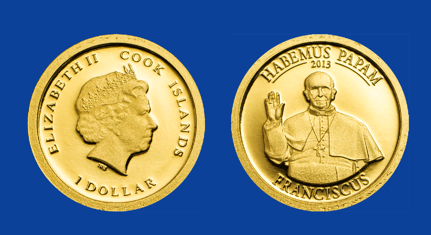 Cook Islands. $1 2013. Gold Proof