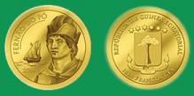 Equatorial Guinea. 1,000 CFA Francos 2014. Gold Proof