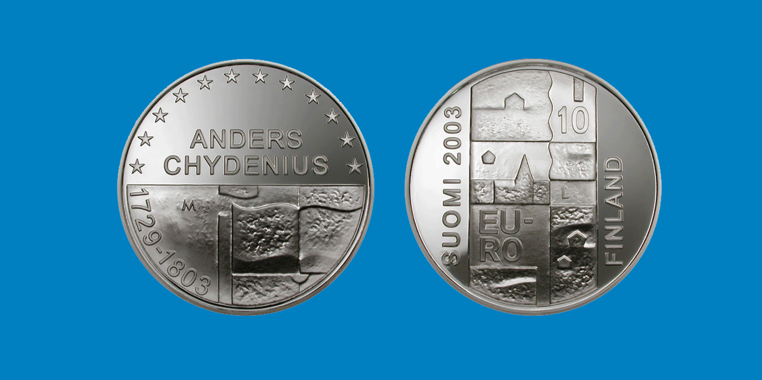 Finland. €10 2003. 200th Birthday of Anders Chydenius. Proof