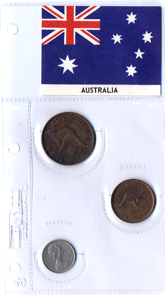 Australia 3 coin set