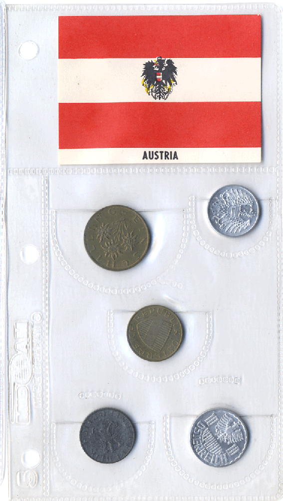 Austria 5 Coin Set