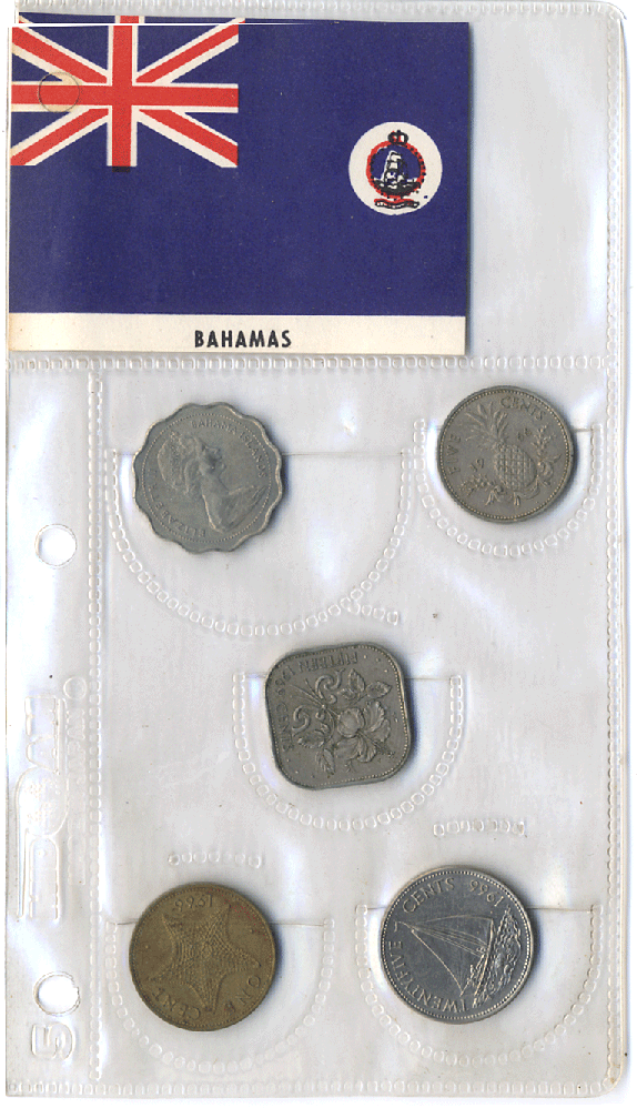 Bahamas 5 Coin Set
