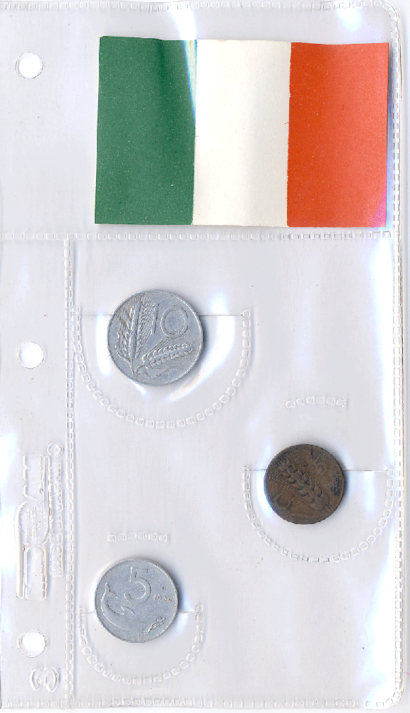 Italy 3 Coin Set