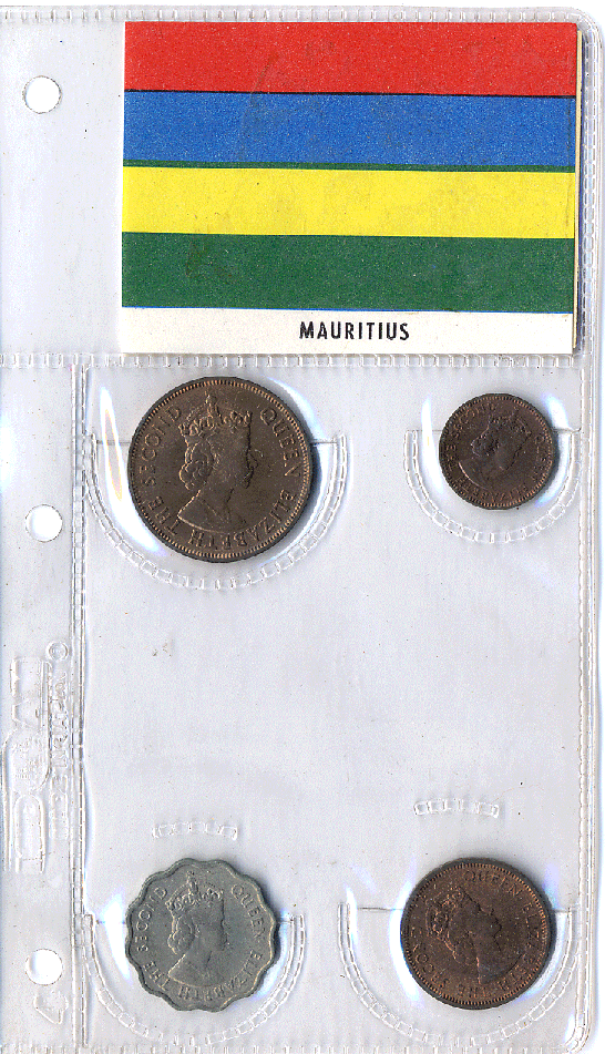 Mauritius 4 Coin Set 1959-1960