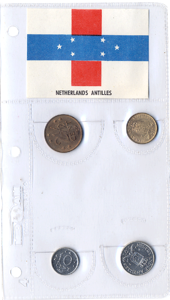 Netherlands Antilles 4 Coin Set 1971