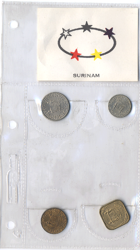 Suriname 4 Coin Set 1962