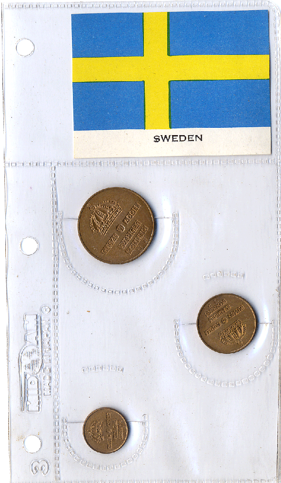 Sweden 3 Coin Set