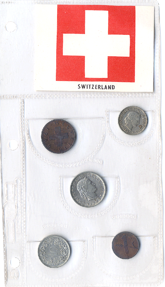Switzerland 5 Coin Set