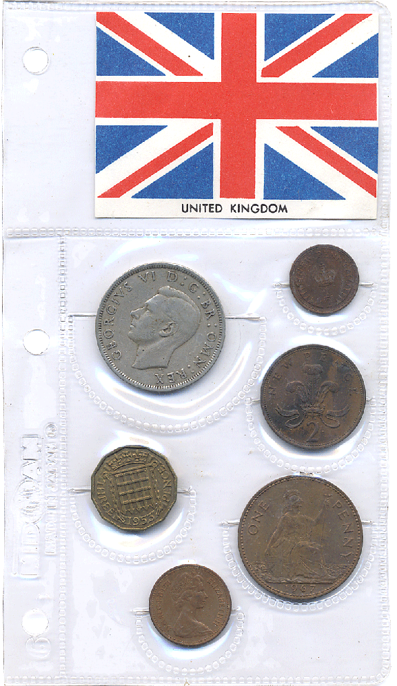 United Kingdom 6 Coin Set