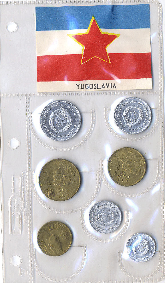 Yugoslavia 7 Coin Set (1953-1955)