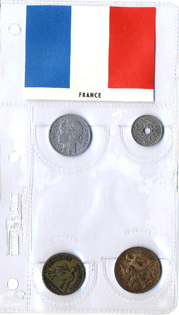 France 4 Coin Set