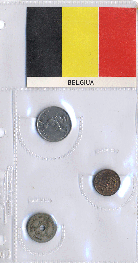 Belgium 3 Coin Set