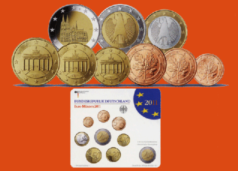 Germany Mint Set 2011. 5 Mints