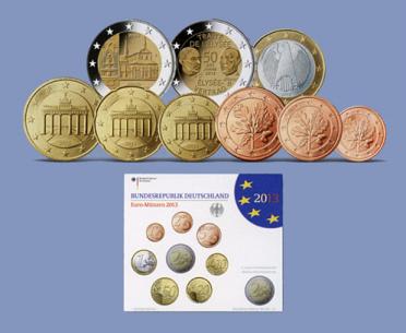 Germany Mint Set 2013 - All 5 mints