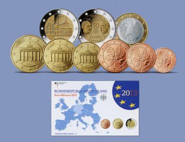 Germany Proof Set 2013 - All 5 mints