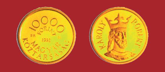 Hungary. 10,000 Forint 1992. 650th Anniversary of the Death of King Charles Robert. Gold Proof