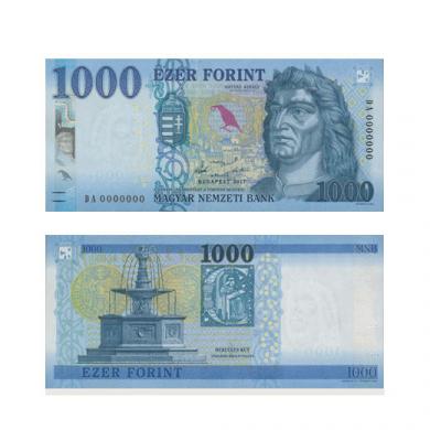 Hungary 1000 Forint Banknote 2021. Unc