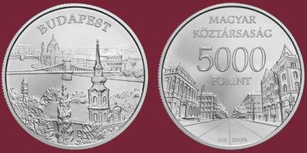 Hungary. 5,000 Forint 2009. Budapest World Heritage Site. UNC