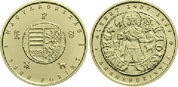 Hungary 2,000 Forint 2018. The Gold Florin of King Albert. Cu-Ni-Zn