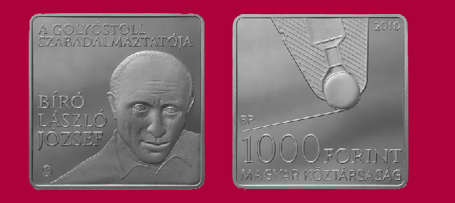 Hungary. 1,000 Forint 2010. Lszl Jzsef Br: Inventor of the Ball Point Pen. Proof