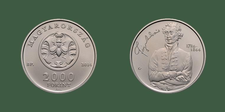 Hungary 2,000 forint 2014. 150th anniversary death of Andrs Fy. Cu-ni BU