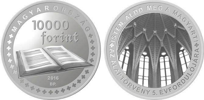 Hungary 10,000 Forint 2016. Fundamental Law. Silver Proof