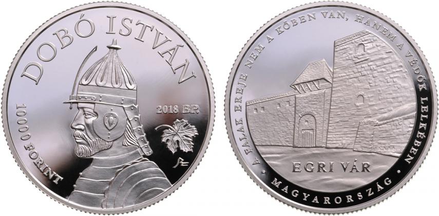 Hungary 10,000 Forint 2018. The Castle of Eger. Silver Proof