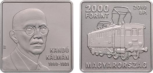 Hungary 2,000 Forint 2019. Klmn Kand (1869-1931). Copper-nickel B.U.