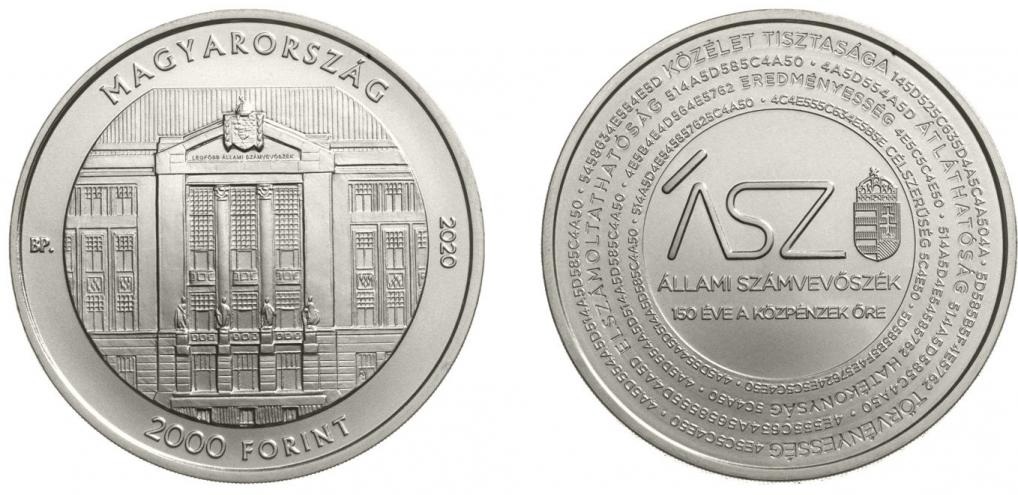 Hungary 10,000 Forint 2020. 150th Anniversary of the State Audit Office. Silver Proof