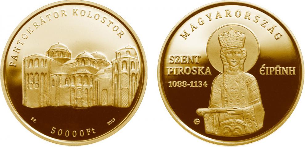 Hungary 50,000 Forint 2019. St. Irene of Hungary. Gold Proof