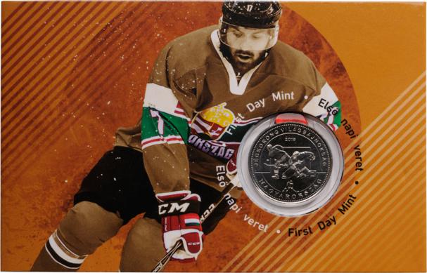 Hungary 50 Forint 2018. World Hockey Championships. First Day of Issue BU