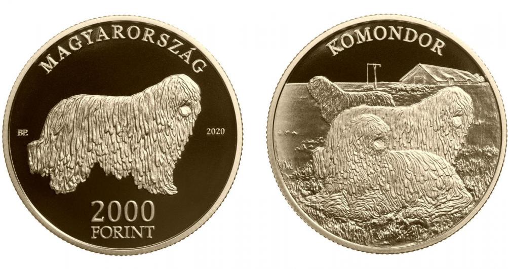 Hungary 2,000 Forint 2020. The Hungarian Komondor. CuNiZn. Prooflike