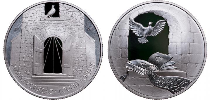 Hungary 10,000 Forint 2017. 500th Anniversary of the Reformation. Silver Proof