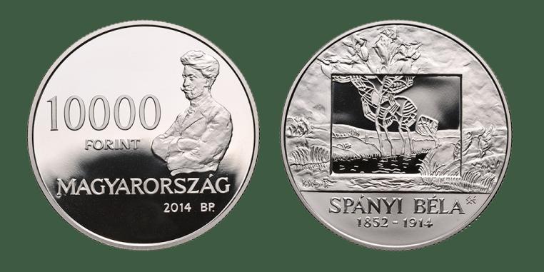 Hungary 10,000 forint 2014. Centennial death of painter Bla Spnyi. Silver proof