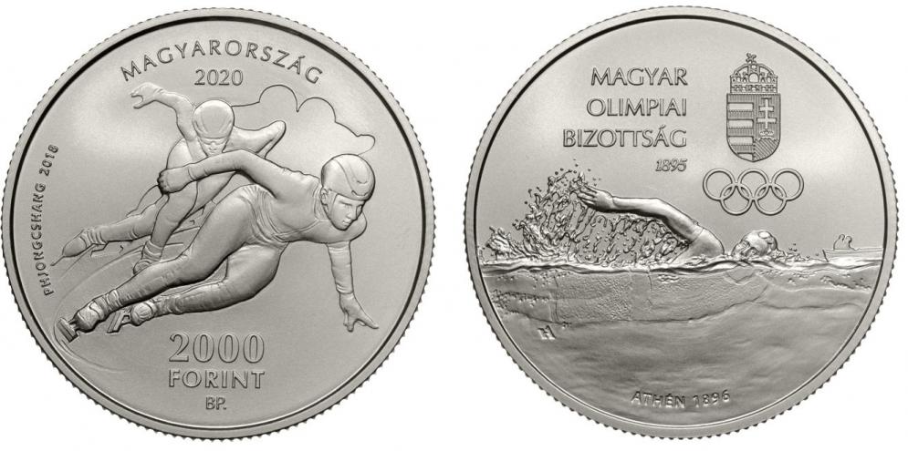 Hungary 10,000 Forint 2020. 125th anniversary of the Hungarian Olympic Committee. Copper-Nickel Unc
