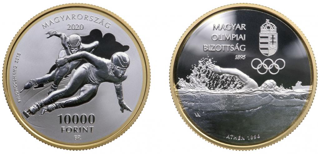 Hungary 10,000 Forint 2020. 125th anniversary of the Hungarian Olympic Committee.Silver Proof