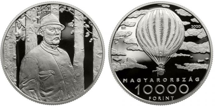 Hungary 10,000 Forint 2020. 175th Anniversary of the Birth of Hungarian Impressionist Pl Szinyei Merse. Silver Proof