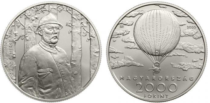 Hungary 2,000 Forint 2020. 175th Anniversary of the Birth of Hungarian Impressionist Pl Szinyei Merse. Copper-nickel BU