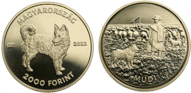 Hungary 2,000 Forint 2022. The Mudi. Prooflike