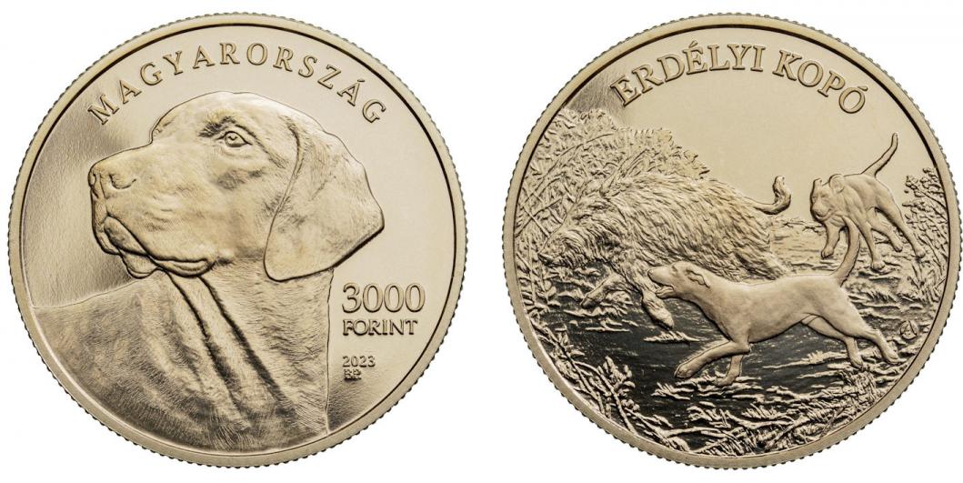 Hungary 3,000 Forint 2023. The Transylvanian Hound. Cu-Ni-Zn. Prooflike