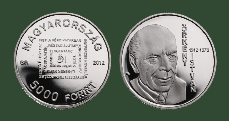 Hungary. 5,000 Forint 2012. Great Figures of Hungarian Literature: 100th anniversary of the birth of Istvn rkny