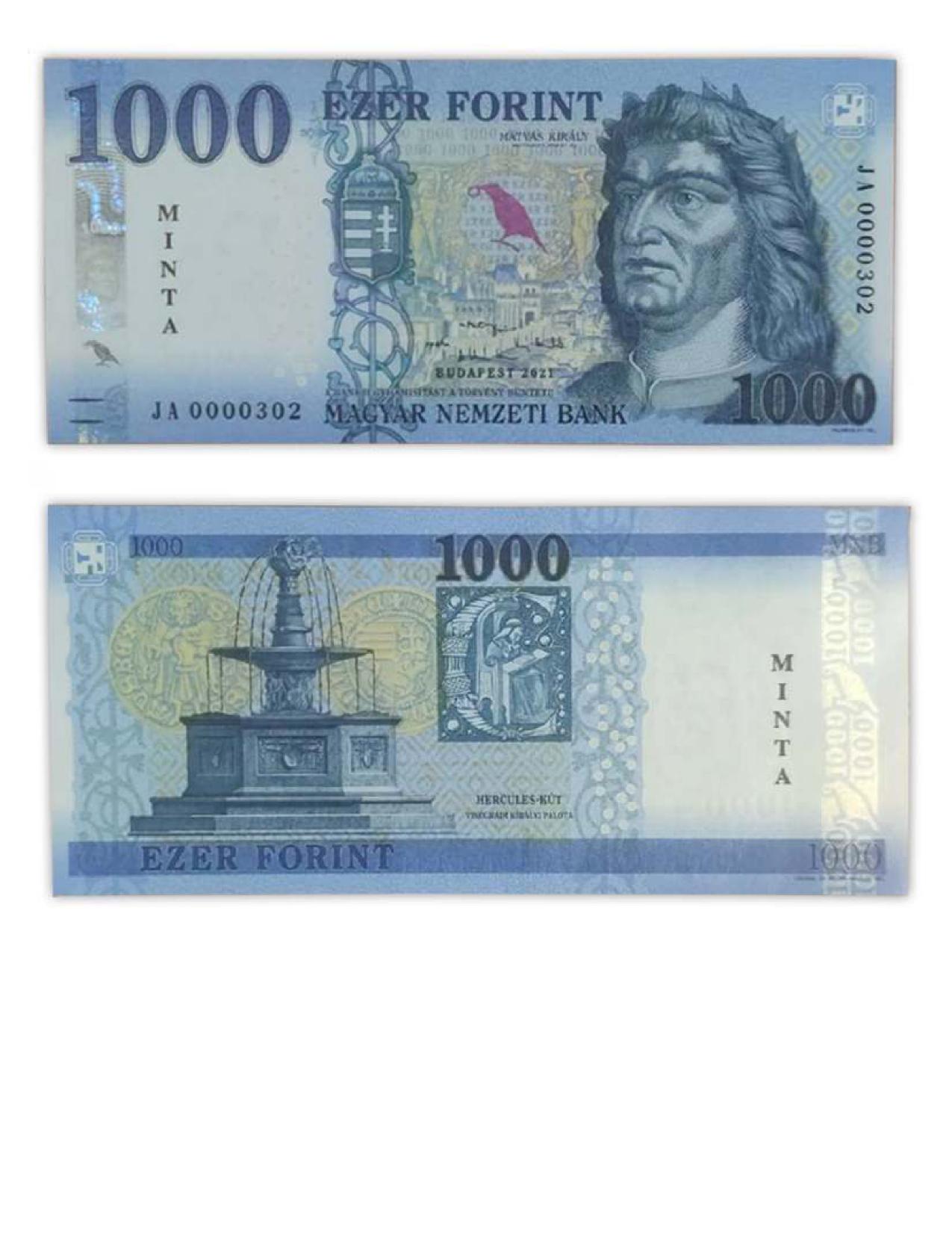 Hungary 1000 Forint Specimen Banknote 2021. Unc