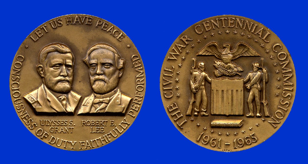 Civil War Centennial. Official Bronze Commemorative Medal