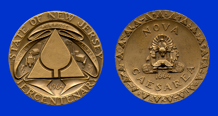 New Jersey 300th Anniversary Bronze Medallion