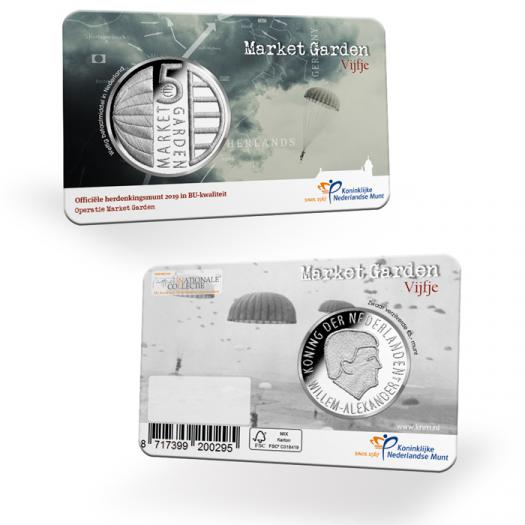 Netherlands 5 2019. 75th Anniversary of Operation Market Garden. Silver-plated BU