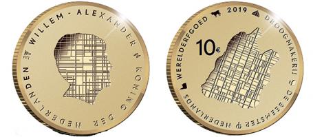 Netherlands 10 2019. The Beemster World Heritage Site. Gold Proof